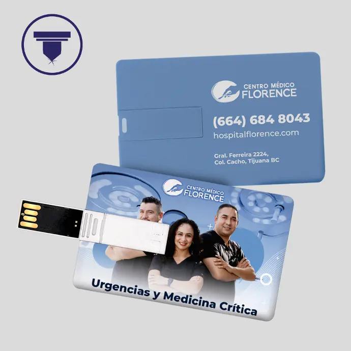 USB de tarjeta con 16 GB de memoria.