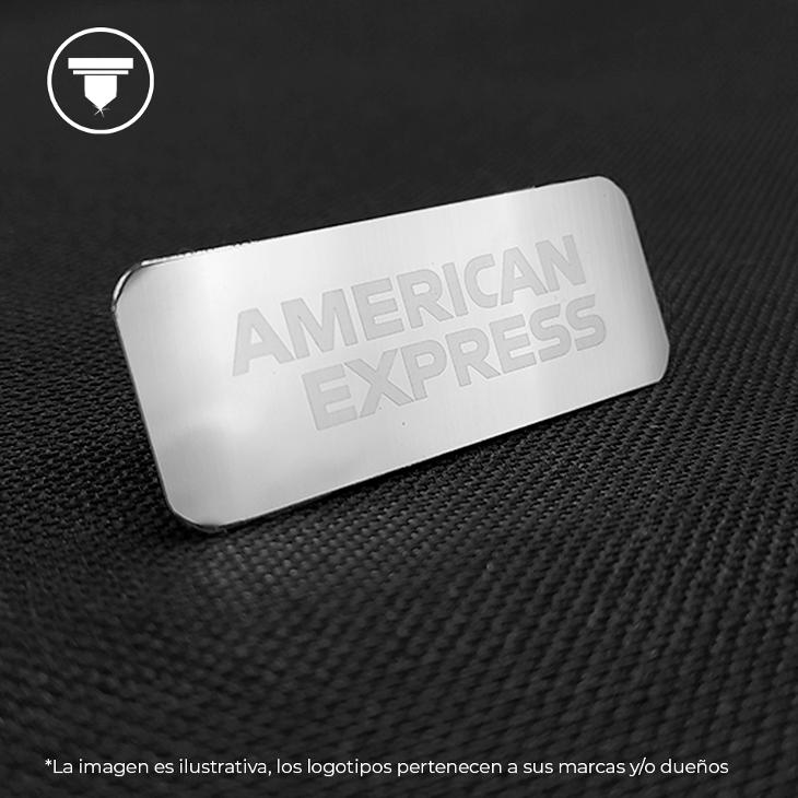 PL-20 PLACA DE ALUMINIO GRABADA. (Placa de aluminio anodizado tono Plata brillante, PL Personalizado-Nombre, Puntas redondeadas)