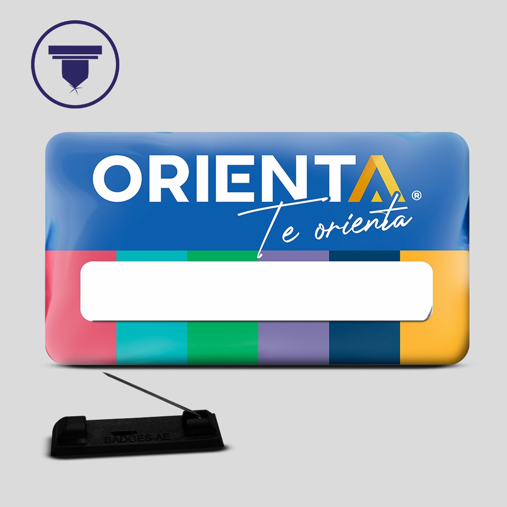 GAF-20 Gafete reutilizable  (Etiqueta encapsulada, Broche de Alfiler de seguridad)