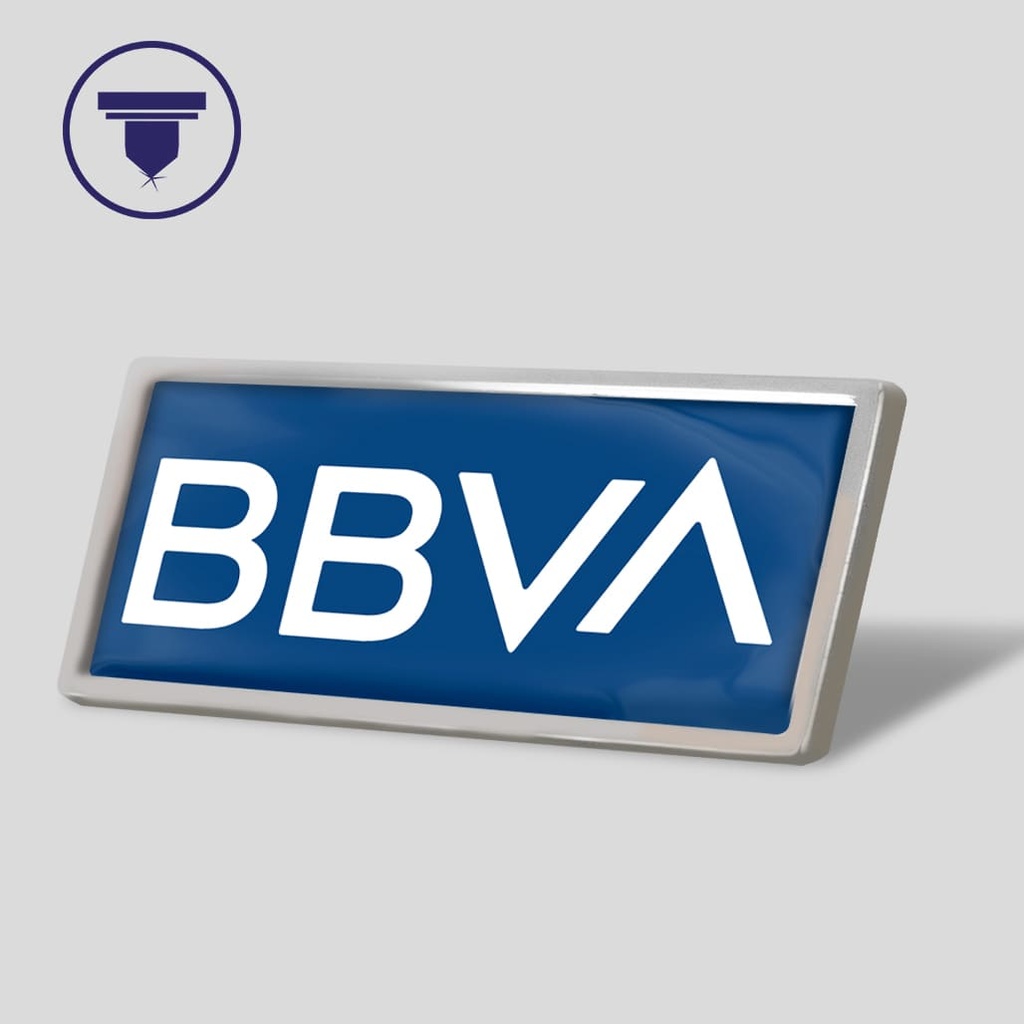 PIN-03 Pin rectangular (Base Plata, Broche de Imán 1 punto)