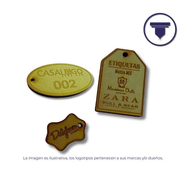 PL-40 PLACA MDF GRABADA.