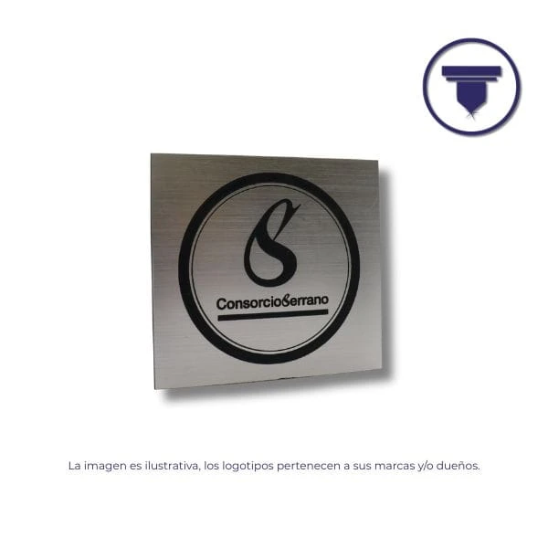 PL-31 PLACA DE PLASTICO ABC  FLEXIBLE. (Plata)
