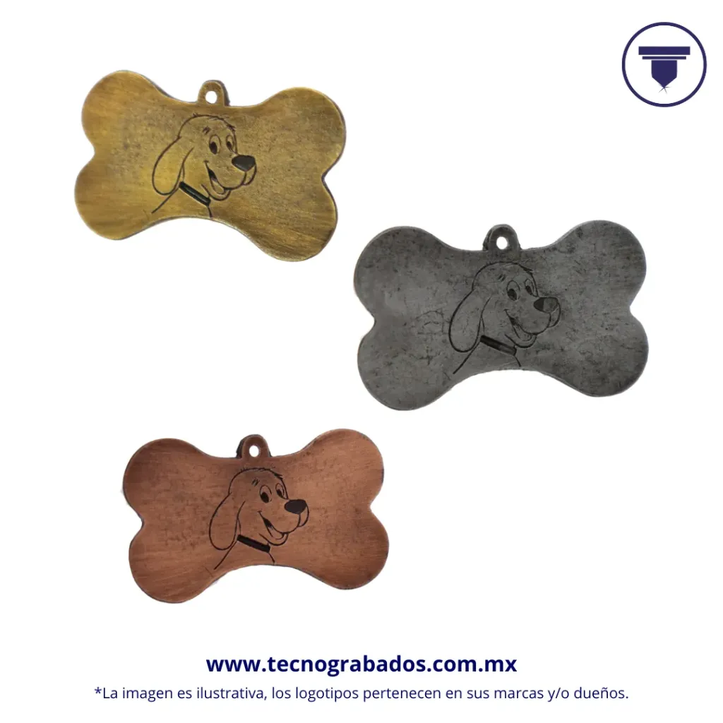 DIJE DE ZAMAK (Dorado mate, Sin Entintar)