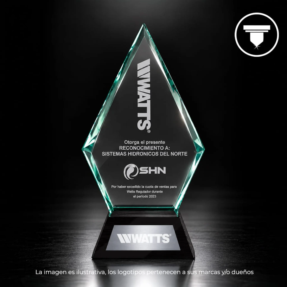 [REC-27-JADE] REC-27-JADE Reconocimiento Diamante. (Sandblast, Negro mate)