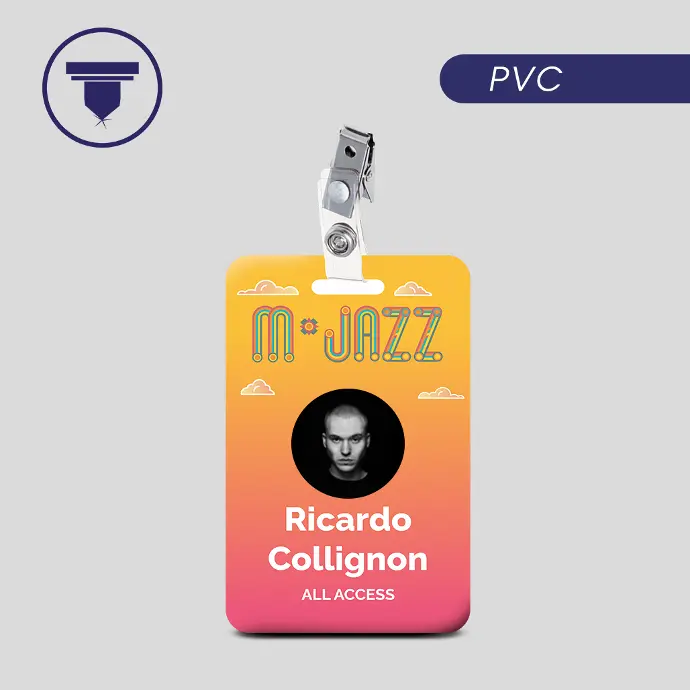 [GAF-30] GAF-30 Gafete de PVC (Digital, Sólo Frente)