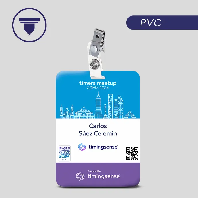 [GAF-31] GAF-31 Gafete de PVC  (Digital, Sólo Frente)