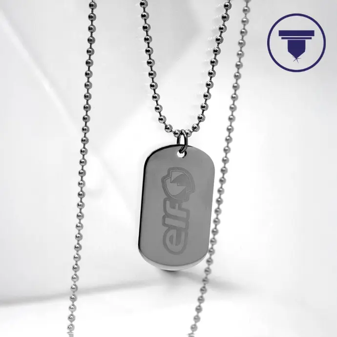 PL-06 Placa niquelada tipo militar