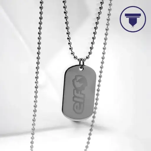 PL-06 Placa niquelada tipo militar