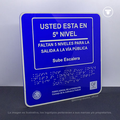 SEÑALAMIENTO DE ACRILICO